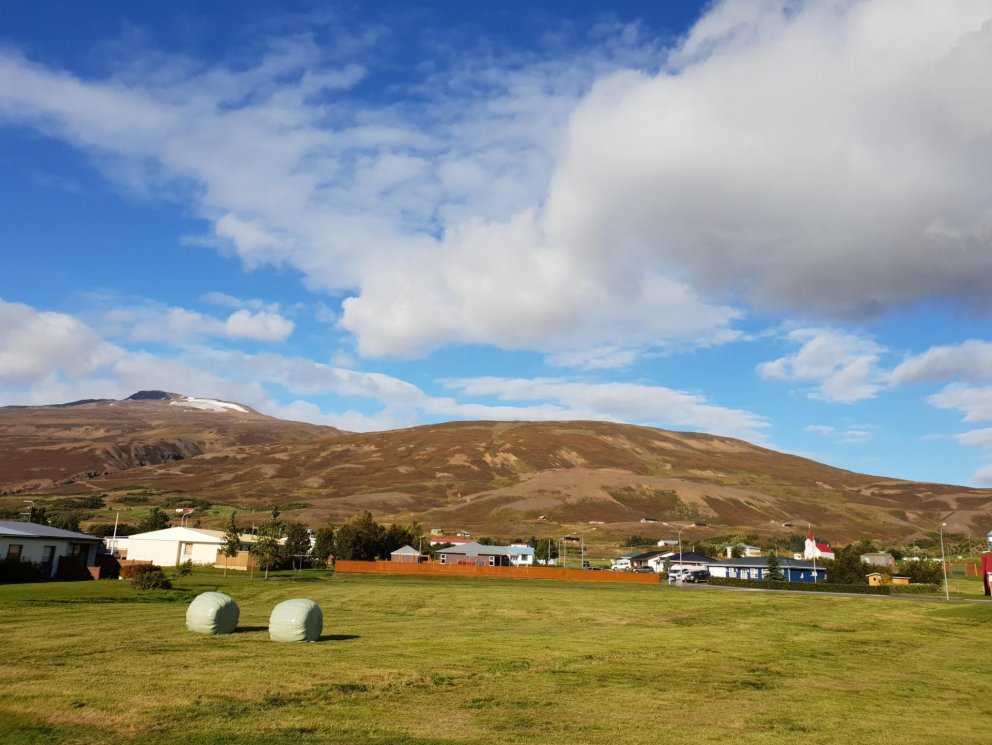 Vatnsbúskapur í Grenivíkurfjalli er með lakara móti núna.