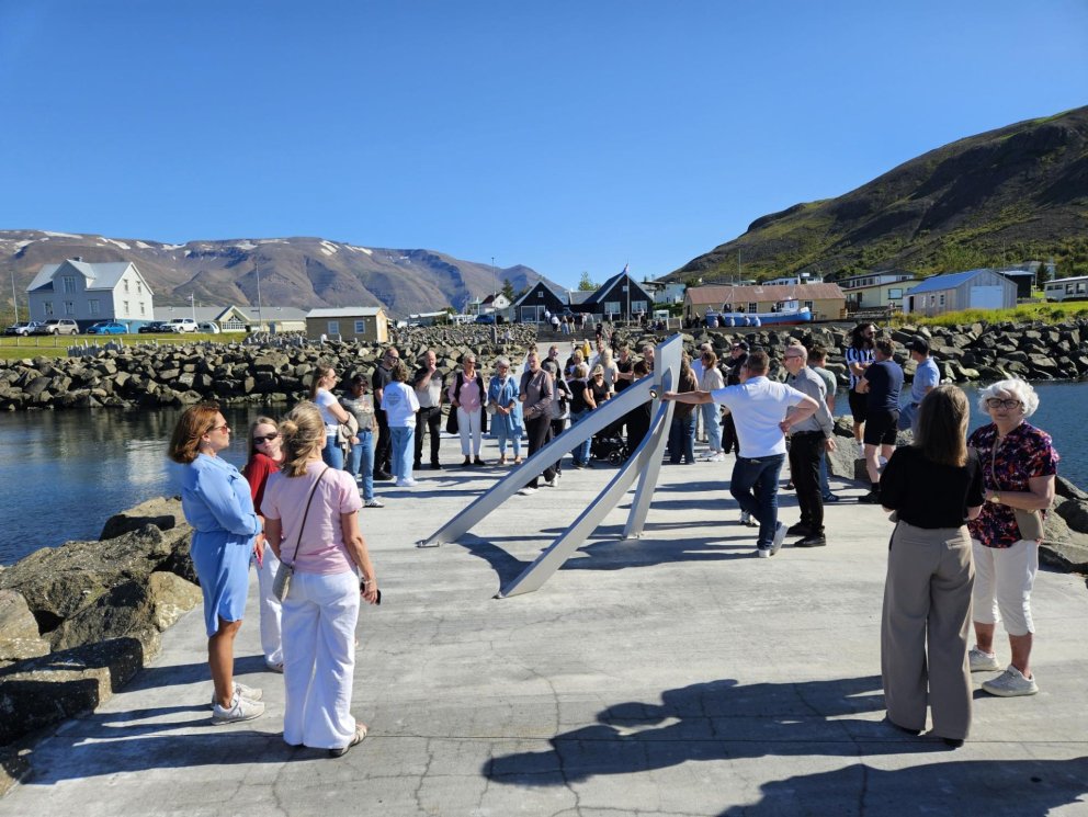 Umhverfislistaverkið Sókn afhjúpað