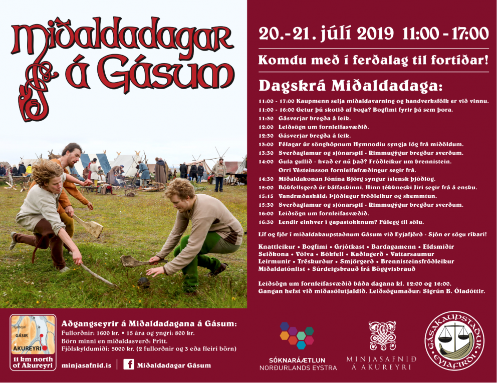 Miðaldadagar á Gásum 20. – 21. júlí