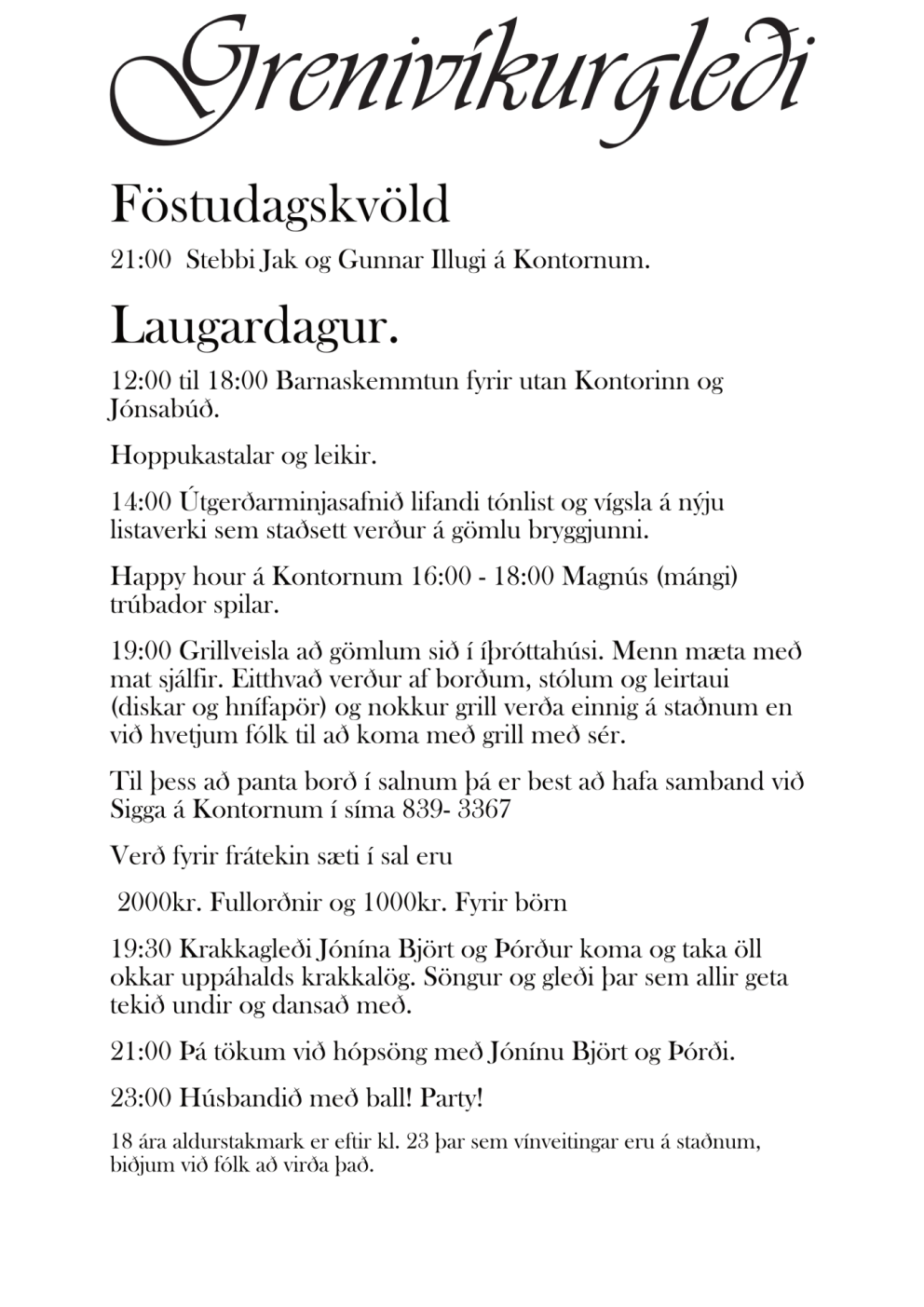 Grenivíkurgleði 2025