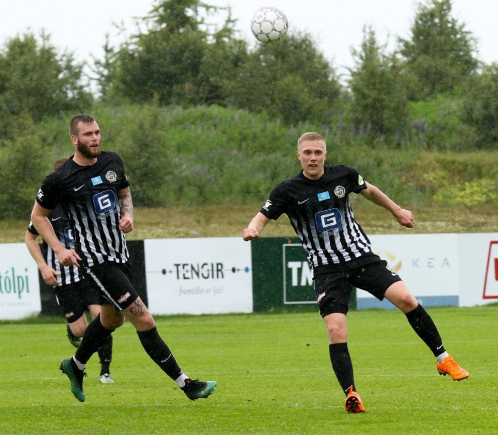 Frábær sigur hjá Gunnari og félögum! Mynd frá Magna.