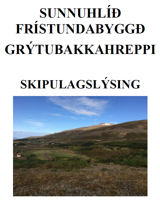 Sunnuhlíð – frístundabyggð,  skipulagslýsing