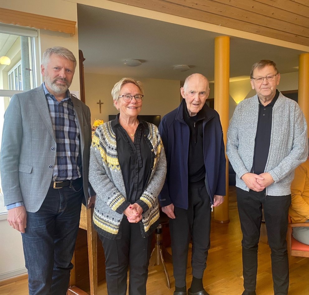 Frá vinstri;  Þröstur, Guðný, Stefán og Jakob.