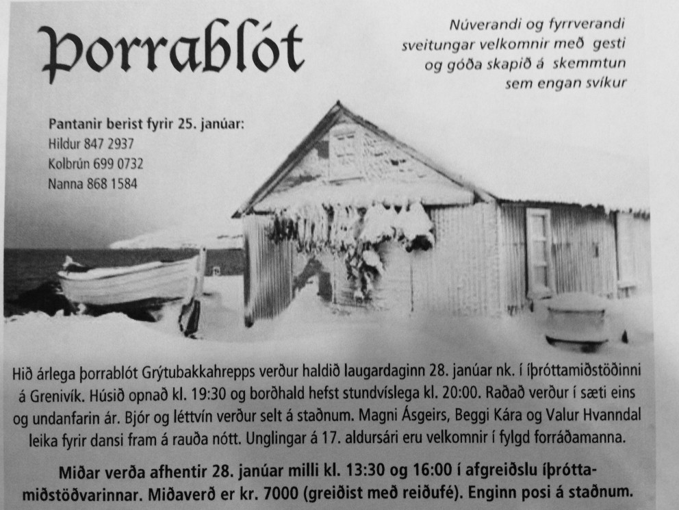 Þorrablót Grýtubakkahrepps 2017
